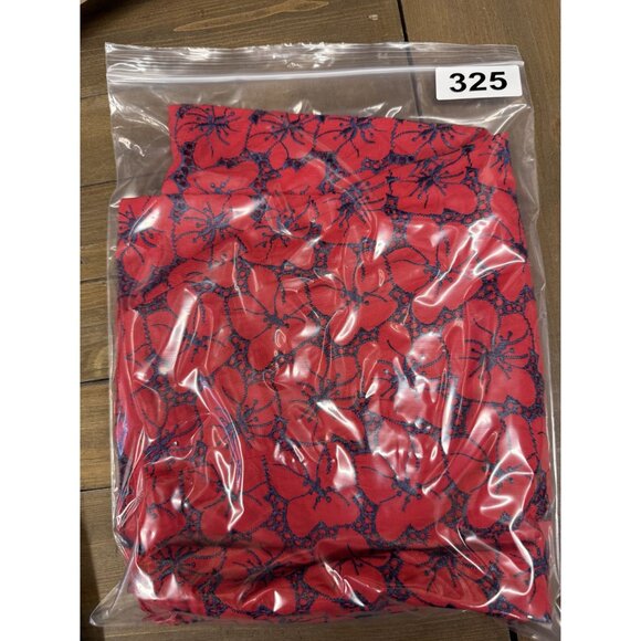 Red Floral Embroidered Skirt With Ruched Side Design & Back Zipper Closure Size - Picture 8 of 8